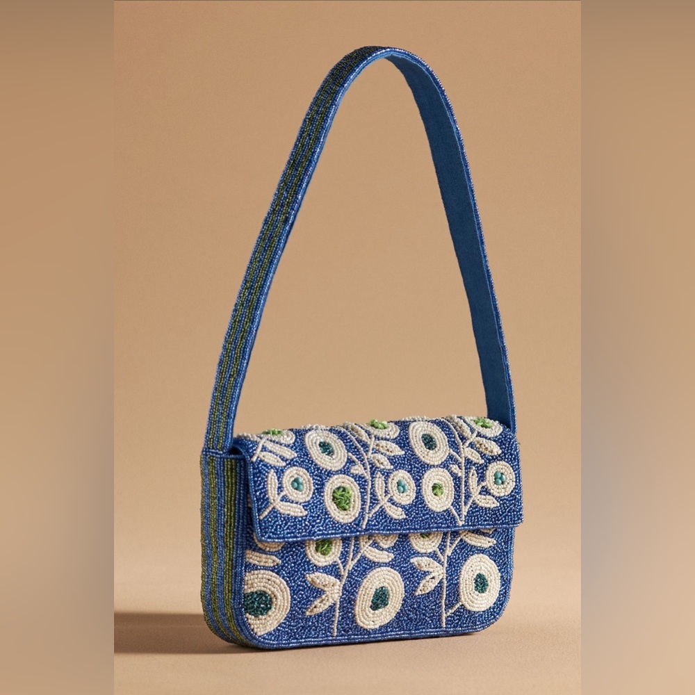 The Fiona Beaded Bag - Poppy Edition